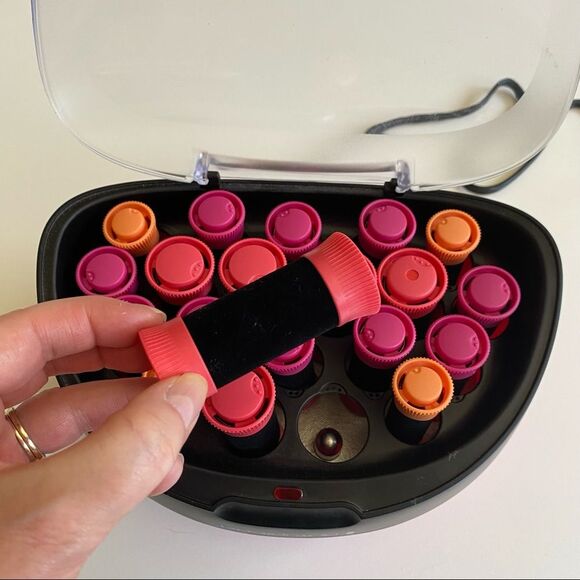 Remington H-5600 Flocked Hot Rollers Near New No Clips - Picture 6 of 9